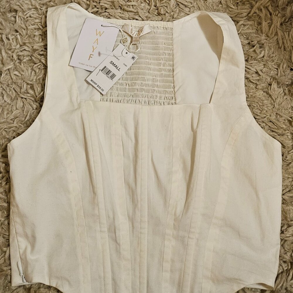 WAYF SHORT SLEEVELESS SHIRT